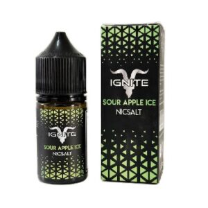 E-Liquido Sour apple ice (Nicsalt) - IGNITE ; cia do vape melhor loja de vaporizadores